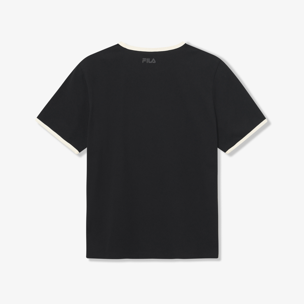 [6% 적립] 휠라 Coldwave+ 링거 변형로고 반팔티 블랙([6% 적립] FILA Coldwave+ Ringer Logo T-Shirt Black) - 2