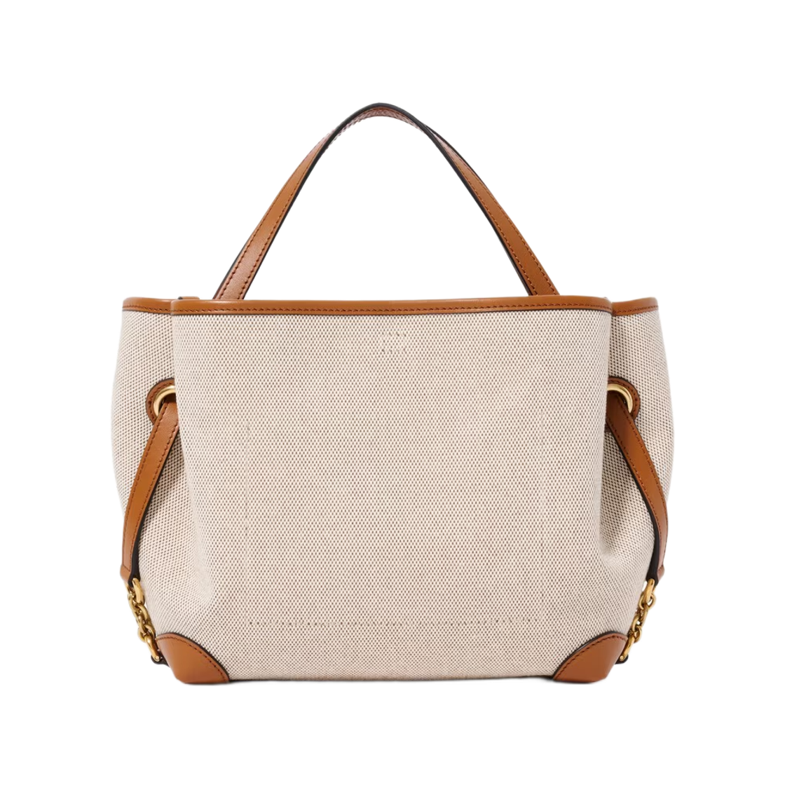 끌로에 스몰 끌로에 클로버 더블 캐리 백 캔버스 클레이 브라운(Chloe Small Chloe Clover Double Carry Bag in Canvas Clay Brown) - 3