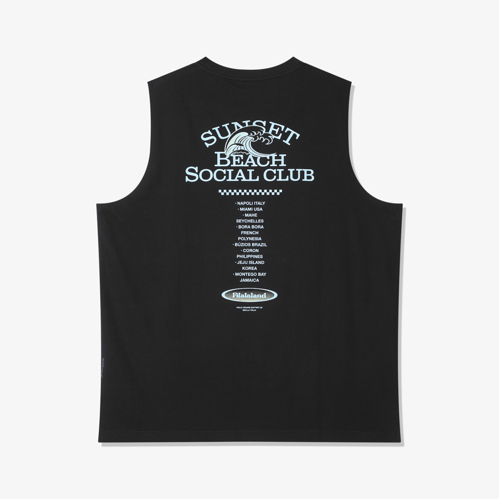 [6% 적립] 휠라 Coldwave+ 그래픽 슬리브리스 블랙([6% 적립] FILA Coldwave+ Graphic Sleeveless Black) - 3