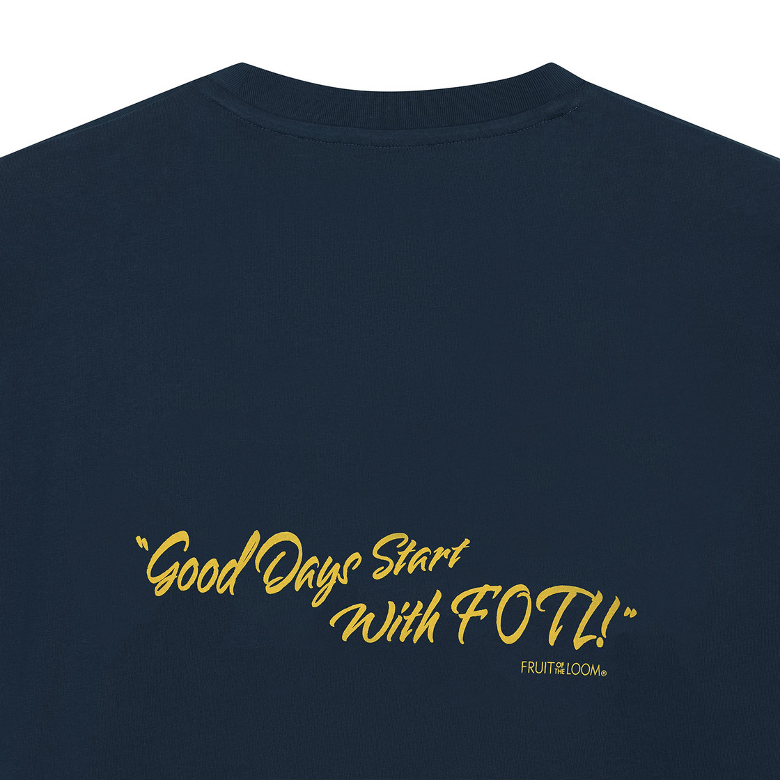 프룻오브더룸 프룻 1851 레몬 반팔티셔츠 네이비(fruitoftheloom Fruit 1851 Lemon Banpal T-shirts NAVY) - 4