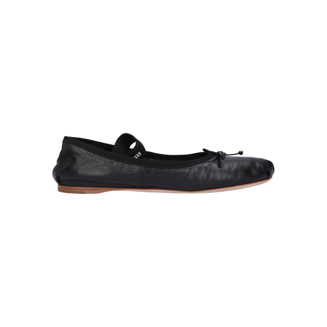미우미우 5F794D 발레리나 블랙(Miu Miu 5F794D Black Ballerina Flats)
