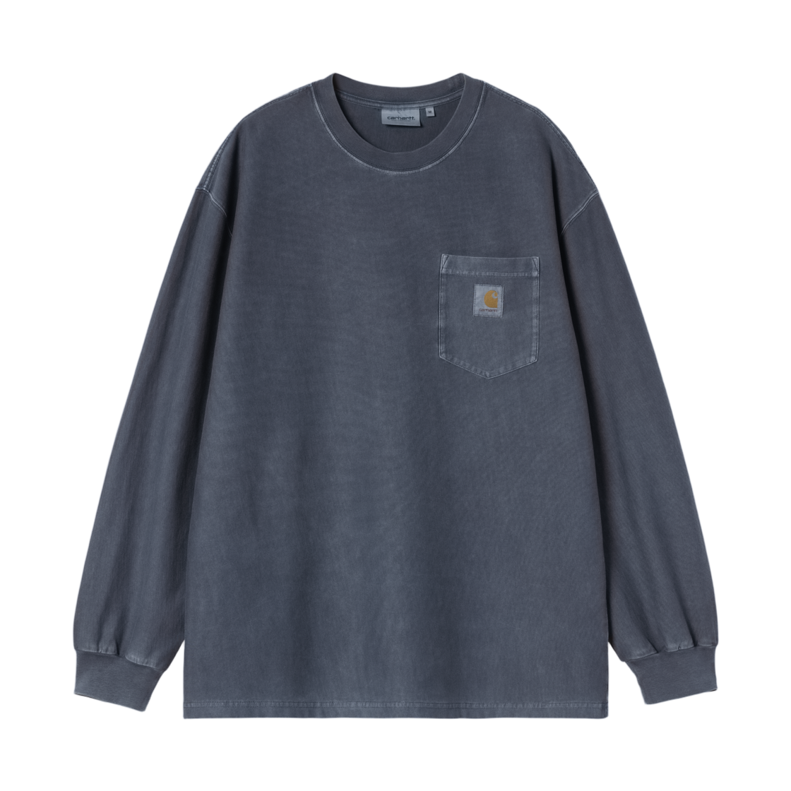 I036862-1C-GD Carhartt WIP L/S Loose Pocket T-Shirt Dark Navy