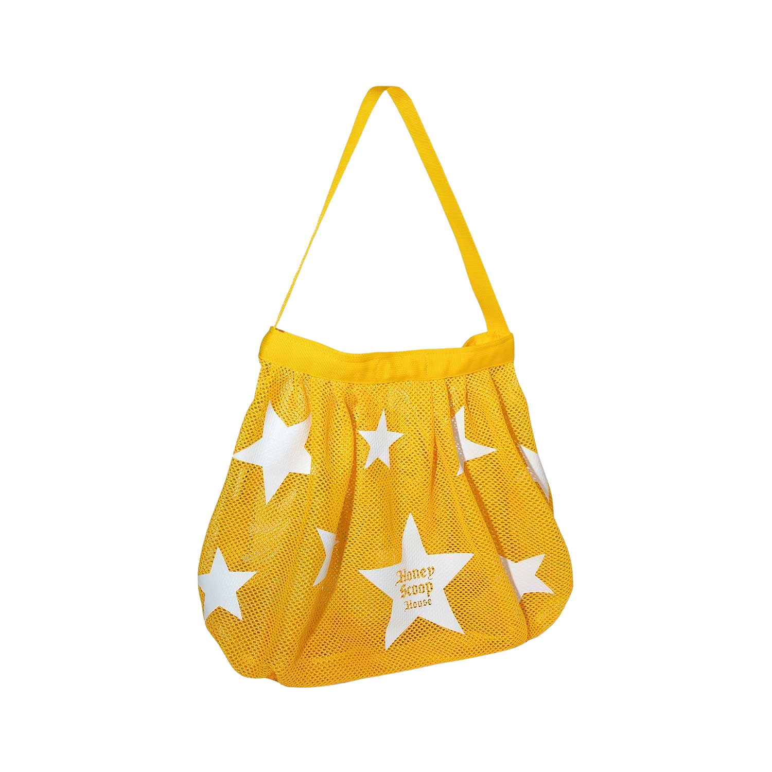 사파리스팟 x 허니스쿱하우스 오이 로고 스타스 메쉬 백 허니(Safarispot x Honey Scoop House OE Logo Stars Mesh Bag Honey) - 2