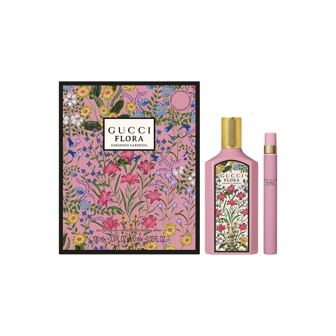- Gucci Flora Gorgeous Gardenia Gift Set 100ml+10ml
