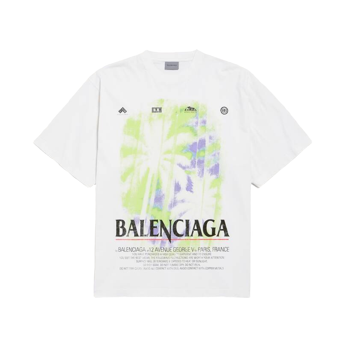 764235TUV079000 Balenciaga The Window Medium Fit T-Shirt White