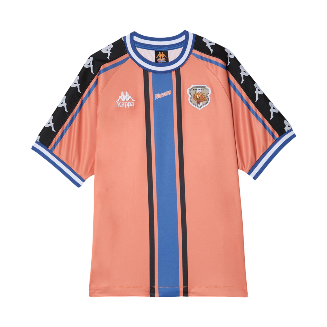 카파 x 나루토 질풍전 쿠라마 러닝 저지 오렌지 더스티드 블루 그레이 핏(Kappa x Naruto Shippuden Kurama Running Jersey Orange Dusted Blue Grey Pit) - 1