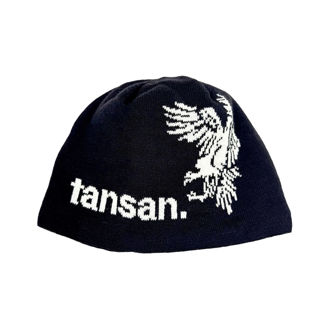 (W) 탄산마그네슘 자카드 벌처 비니 블랙((W) Tansanmagnesium Jacquard Vulture Beanie Black)