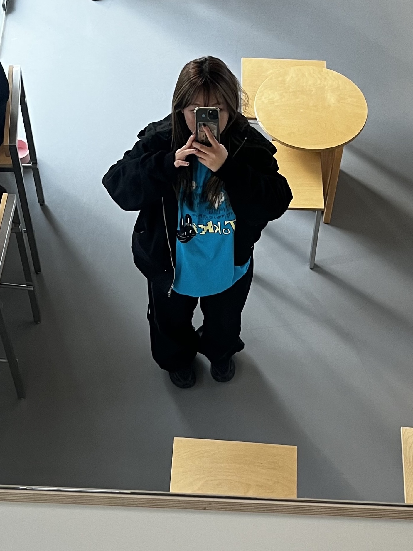CAPO rabbit raglan T-shirts 착용 스타일