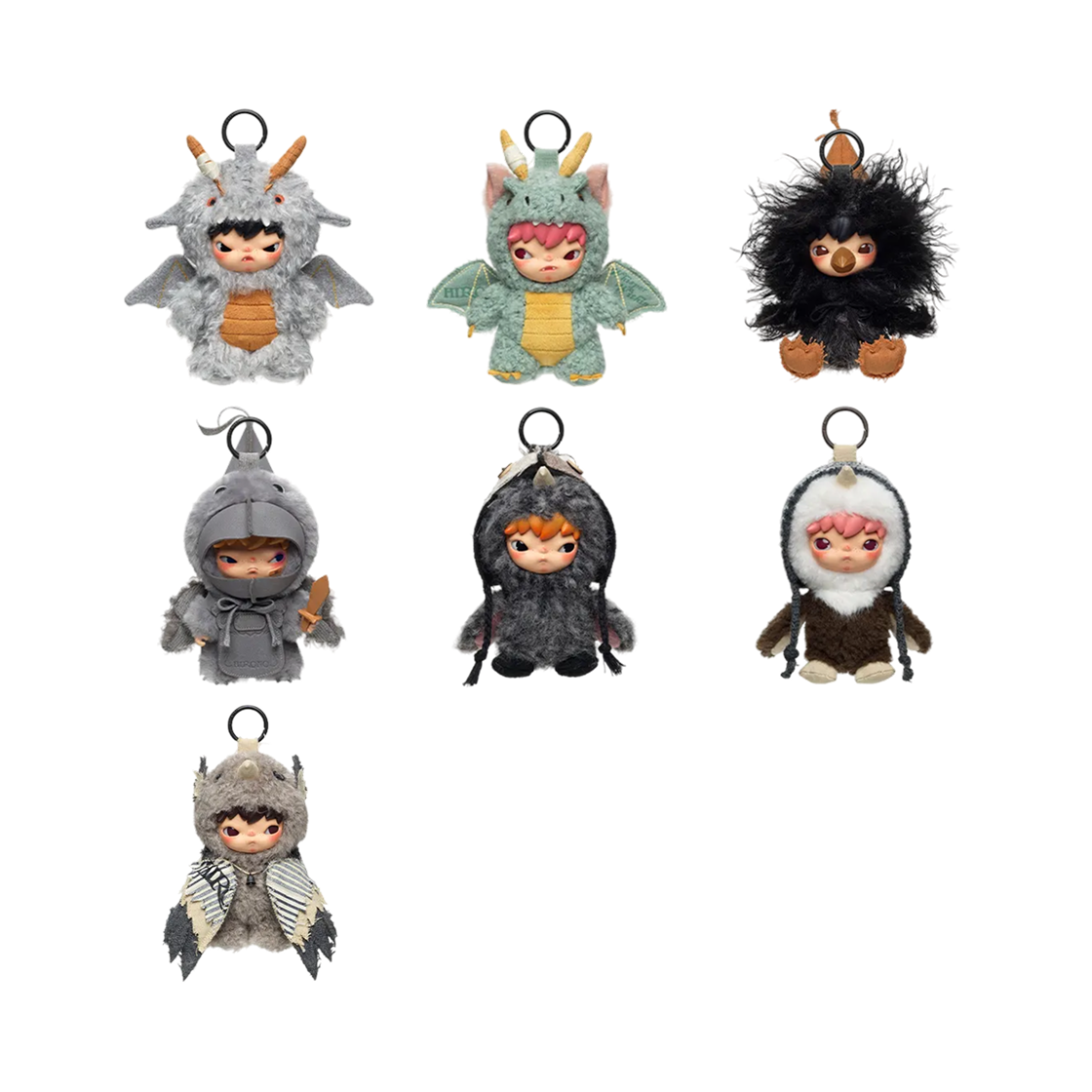 팝마트 히로노 안개 속 여행자 시리즈 인형 키링 미개봉 랜덤박스 (6개입)(Pop Mart Hirono Mist Walker Series Plush Doll Pendant Sealed Case (6 Blind Boxes)) - 2
