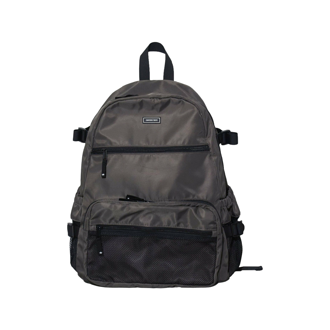 컨버스 도쿄 메쉬 포켓 나일론 백팩 그레이(Converse Tokyo Mesh Pocket Nylon Backpack Gray)