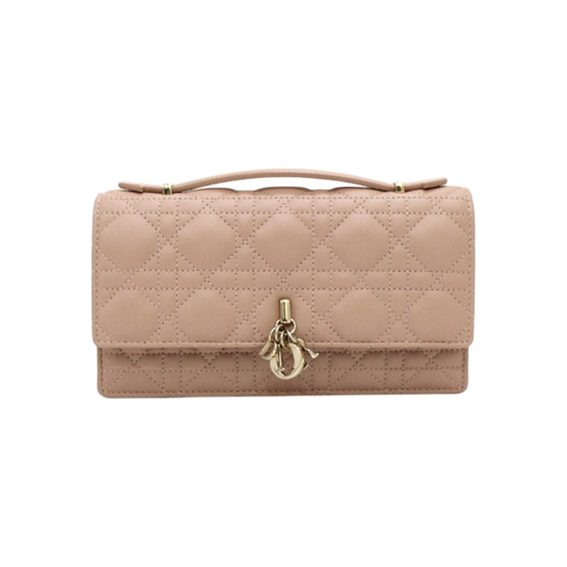 ITURPGTEWDAQ Dior My Dior Pink Cannage Tote & Chain Shoulder Bag