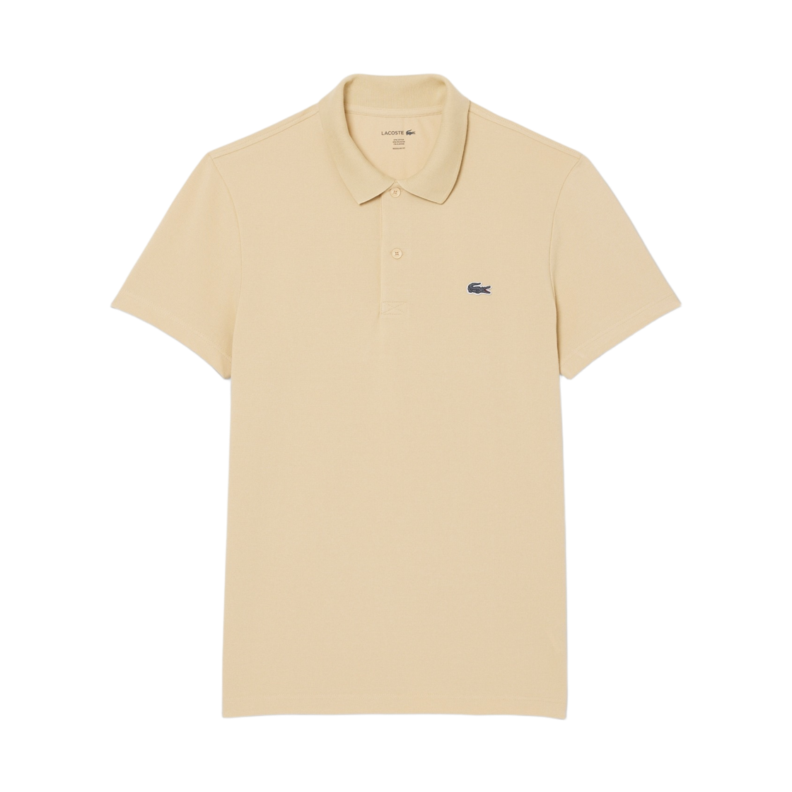 라코스테 베이직 오토만 숏슬리브 폴로 셔츠 베이지(Lacoste Basic Ottoman Short Sleeve Polo Shirt Beige)