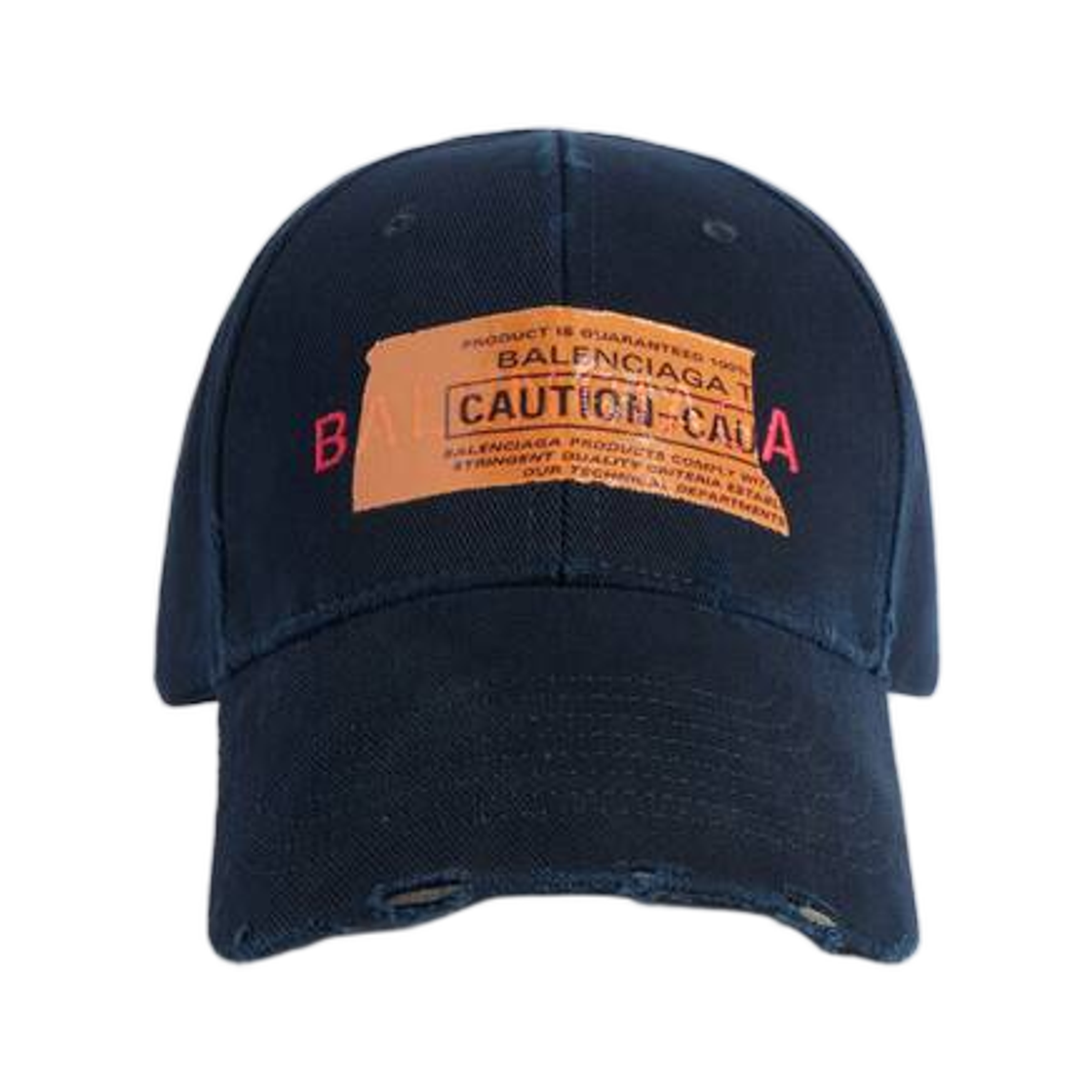 A001UK410B24100 Balenciaga Logo Cap Navy