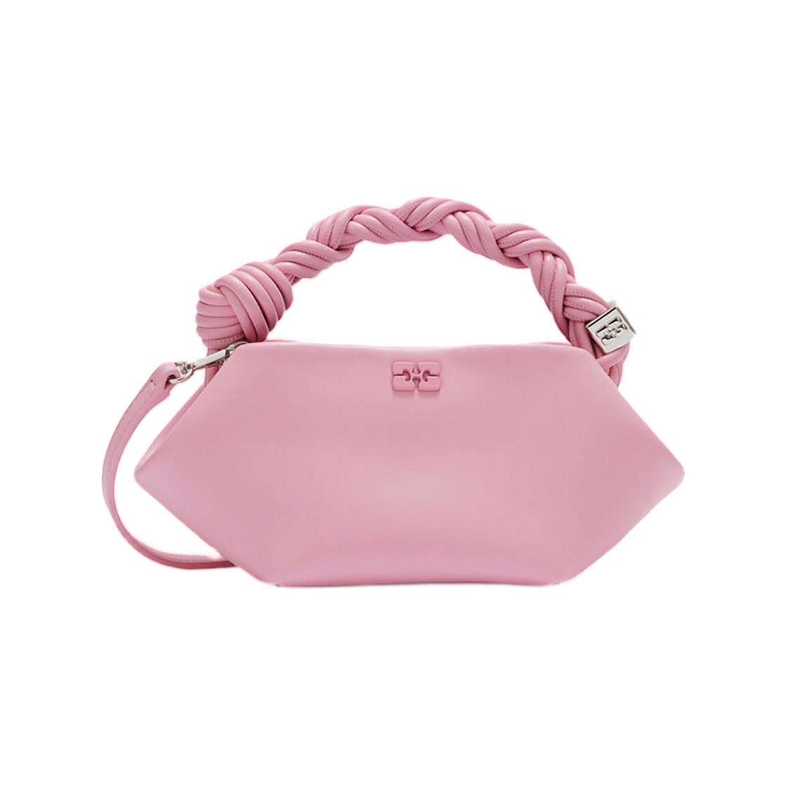가니 미니 보우백 핑크 핑크 넥타(Ganni Mini Bou Bag in Pink Pink Nectar)