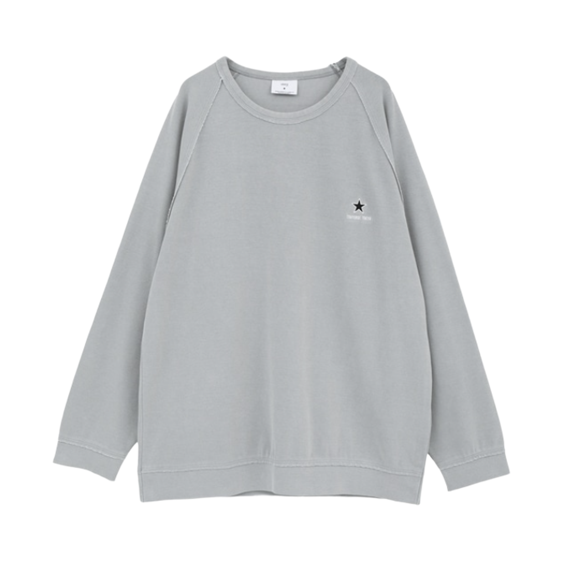 A2853UTS363 Converse Tokyo Pigment Ripple Long Sleeve T-Shirt Light Gray