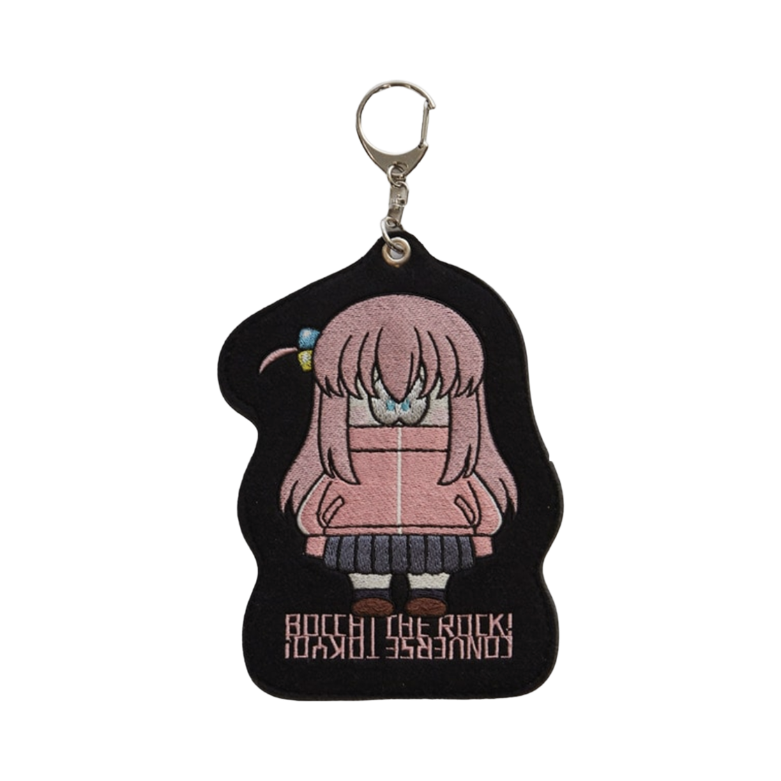 컨버스 도쿄 x 애니메 봇치 더 록 x 휴먼 로봇 자수 파우치 참 핑크(Converse Tokyo x Anime Bocchi the Rock x Human Robot Embroidery Poach Charm Pink)
