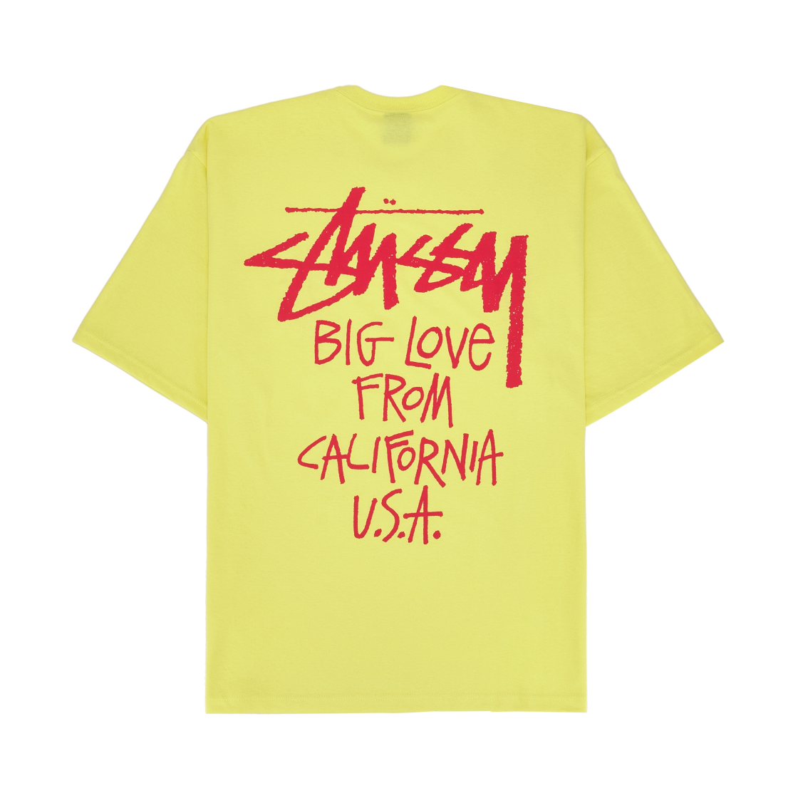스투시 빅 러브 티셔츠 레몬(Stussy Big Love T-Shirt Lemon)