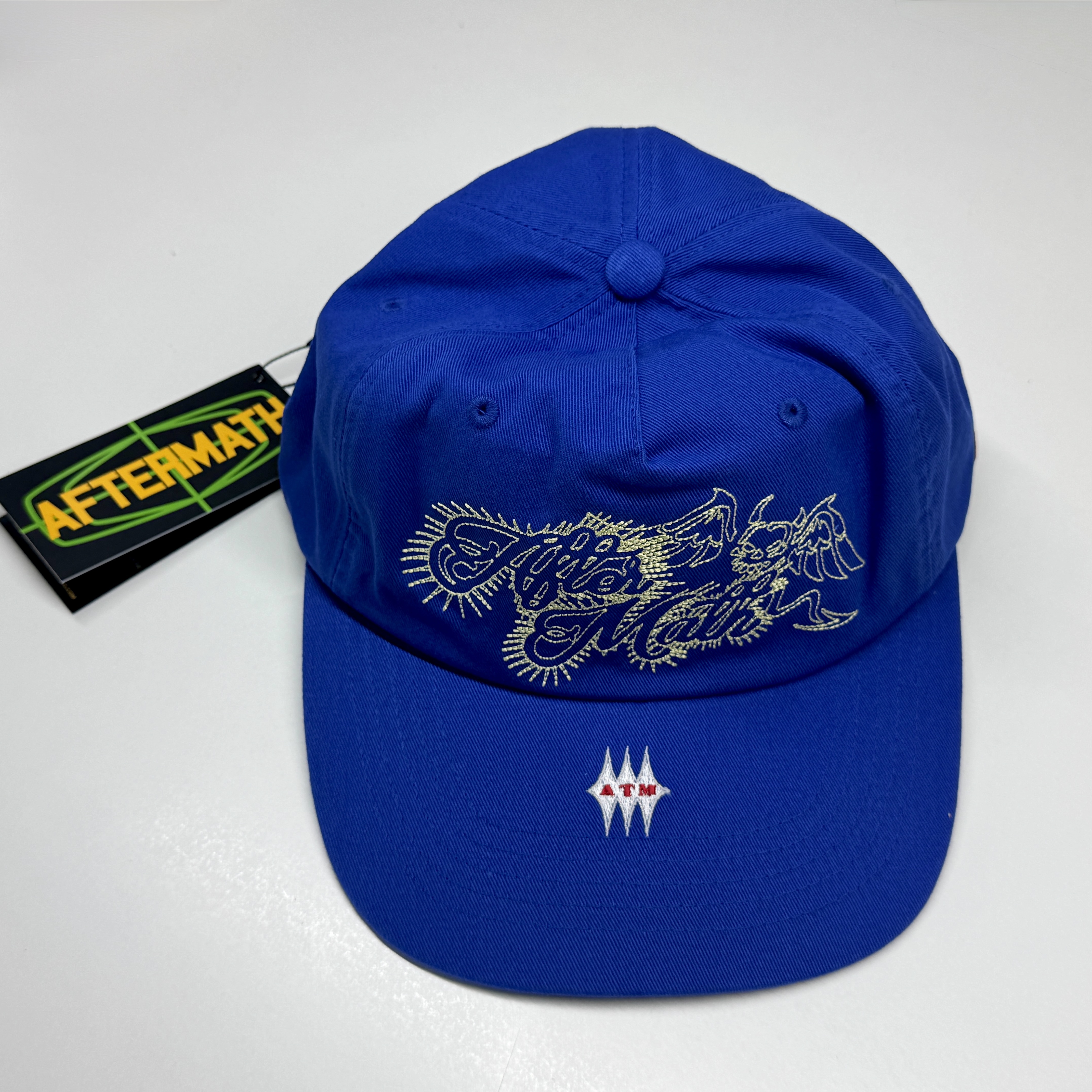 Aftermath Atm Devil Logo Ball Cap Blue 착용 스타일
