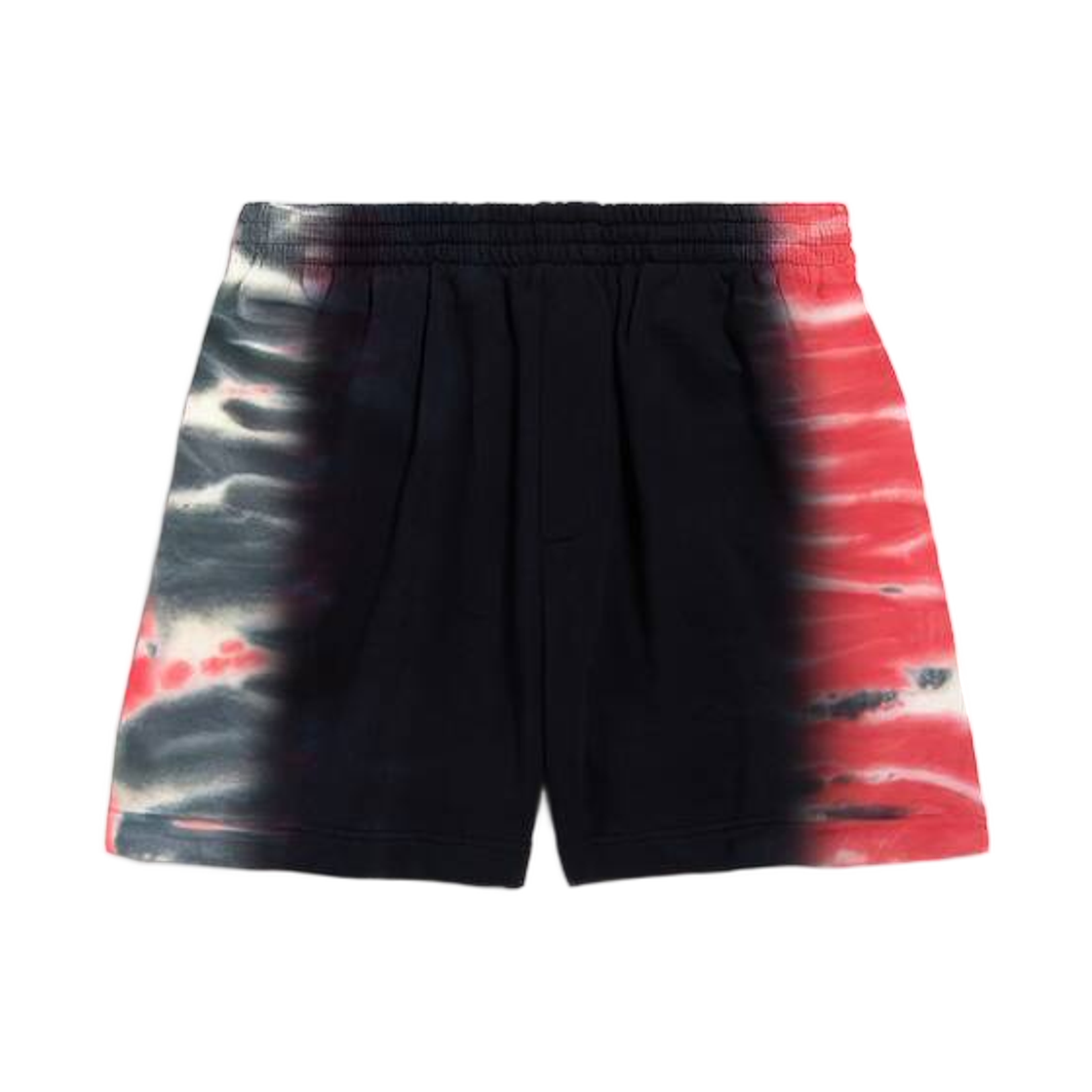 A0023DTUVR81000 Balenciaga Extreme Tie Dye Regular Fit Bermuda Black
