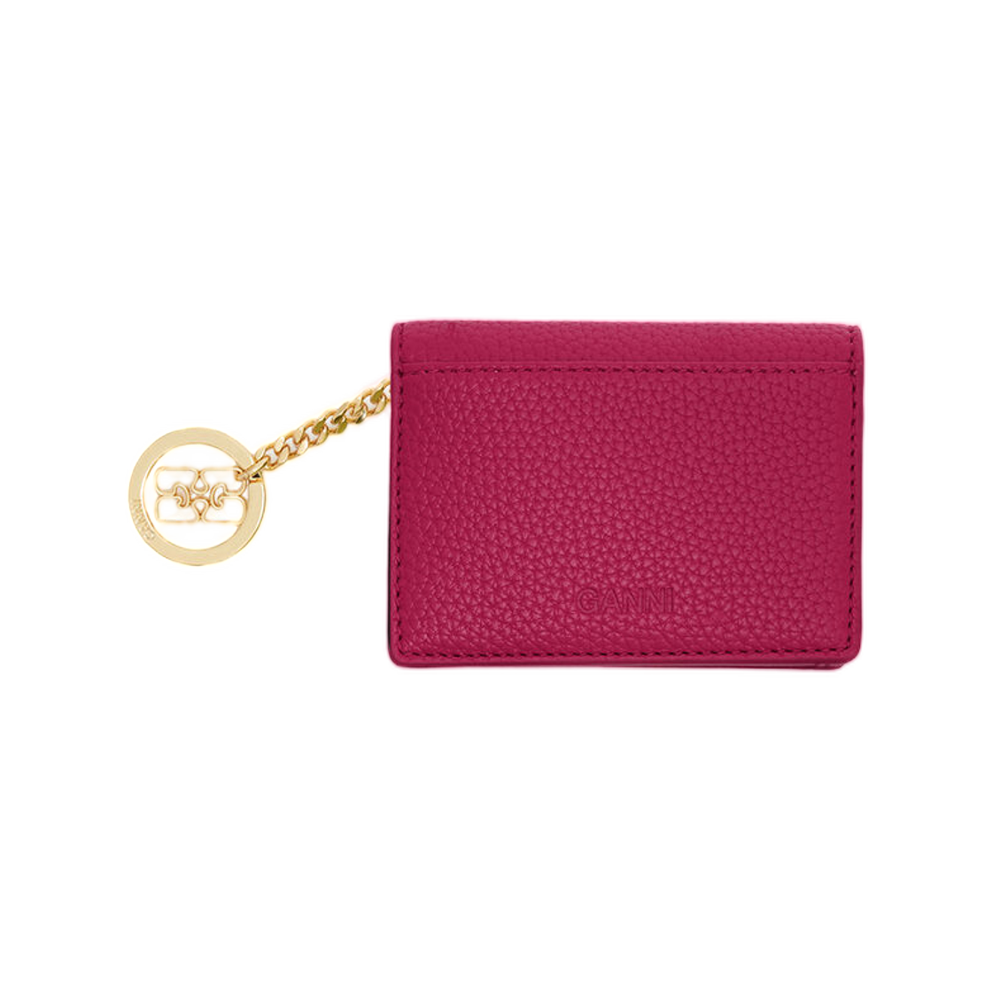 가니 보우 카드 홀더 플랩 레드 페르시안 레드(Ganni Bou Card Holder with Flap in Red Persian Red) - 2