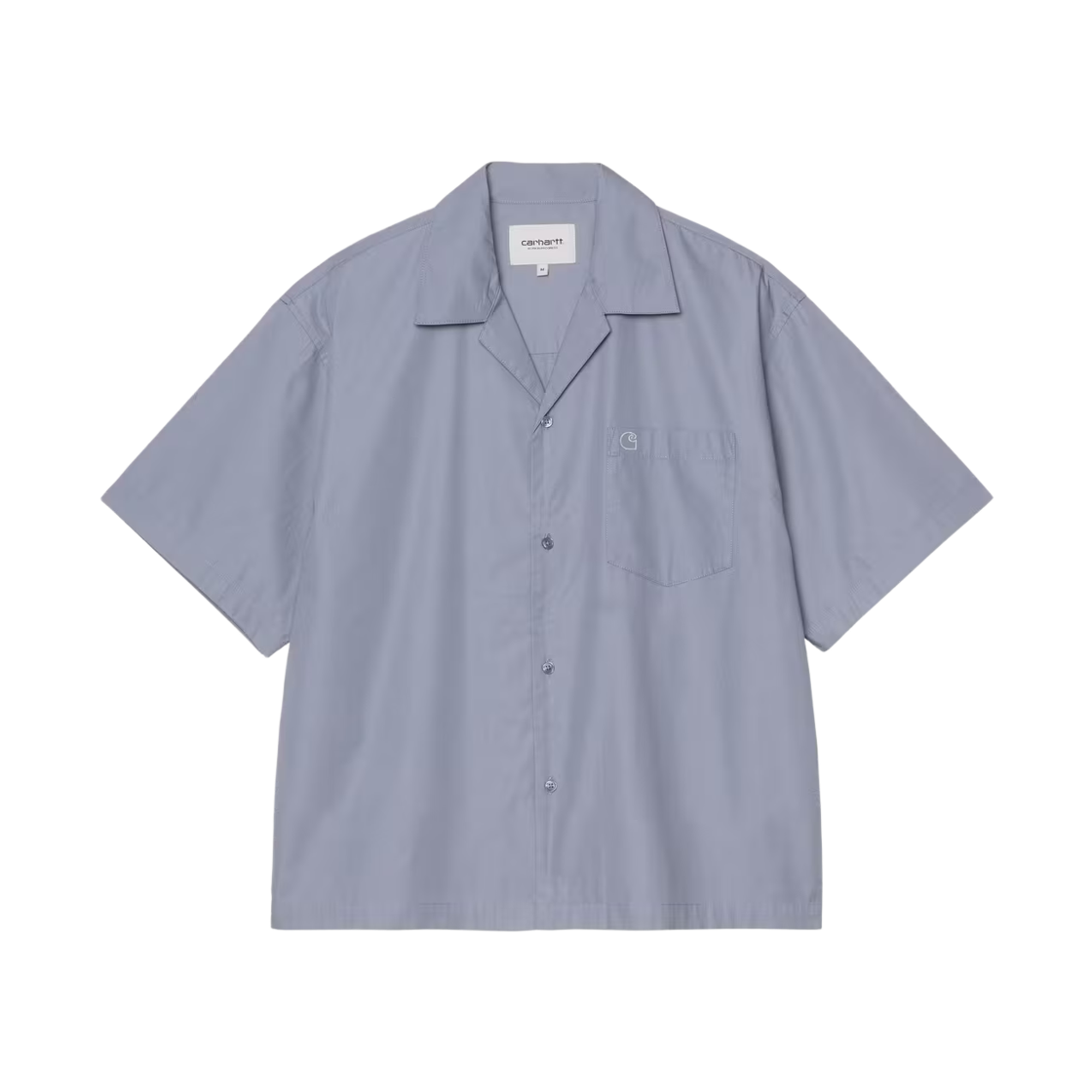I036809-3S2-XX Carhartt WIP S/S Kendry Shirt Shady Blue White