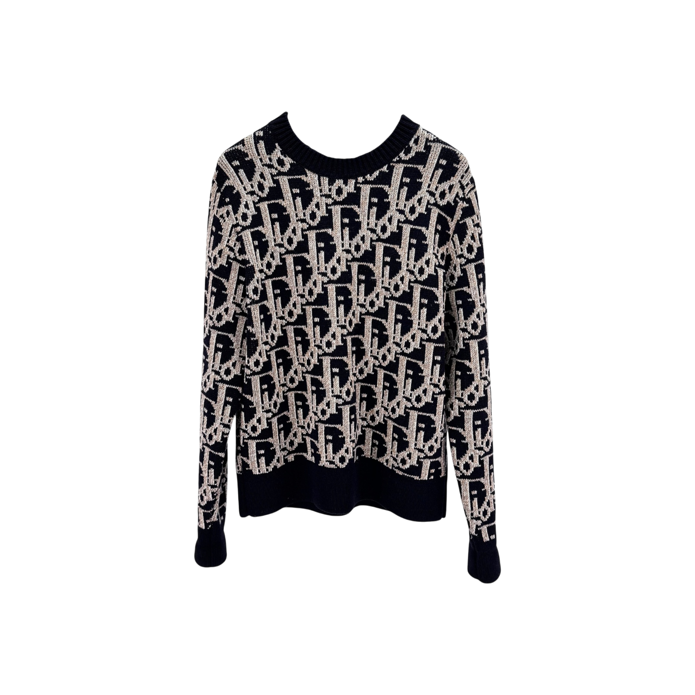 IT58CTVIWE3A Dior Oblique Jacquard Knit Sweater