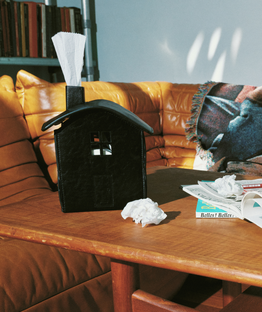 세이투셰 레더 하우스 티슈 케이스 2colors(Say Touche Leather House Tissue Case 2colors) - 4