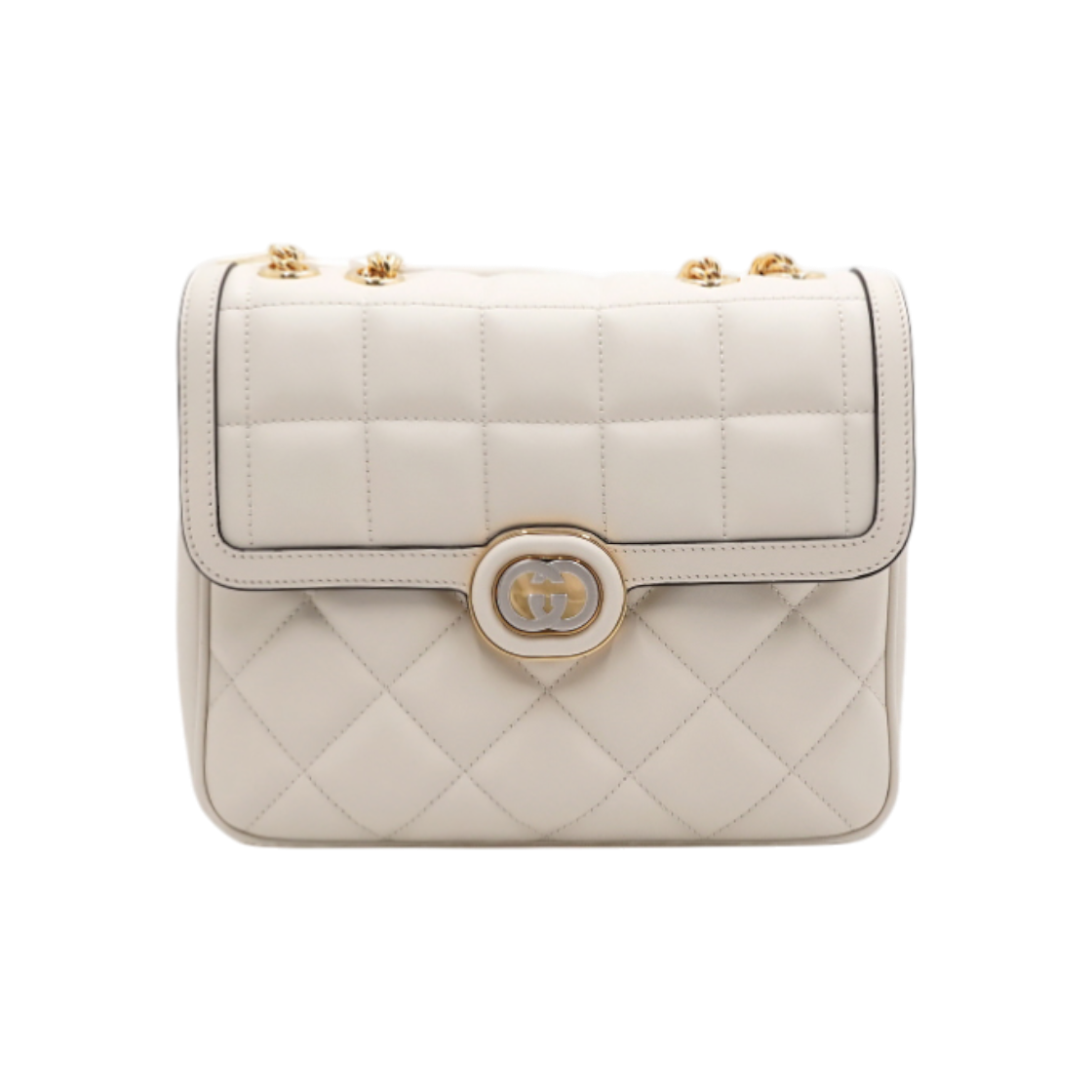 ITTHNTFS4LSD Gucci 740834 Leather Deco Small Gold Chain Shoulder & Crossbody Bag