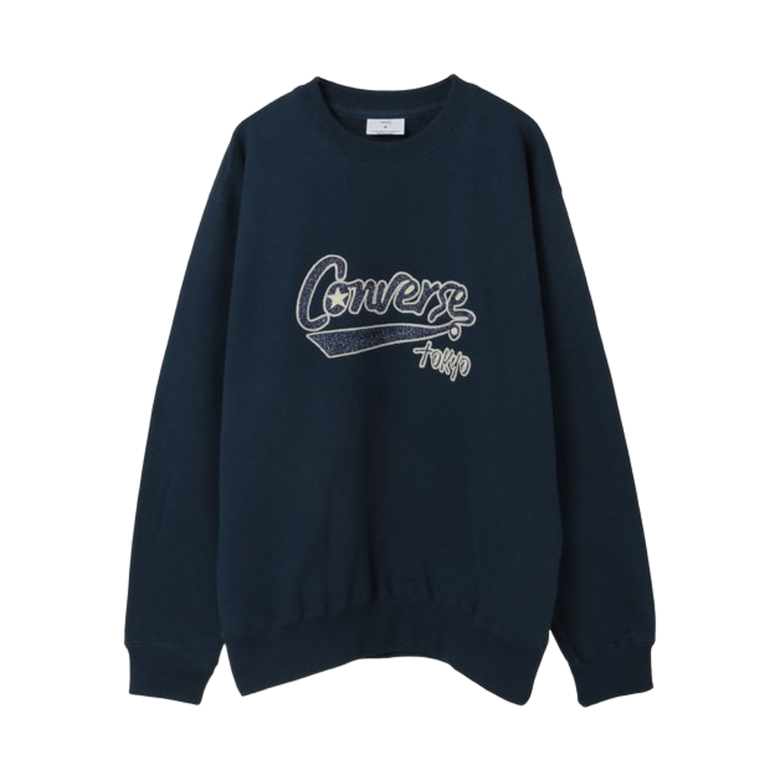 A2861UTS157 Converse Tokyo Glitter Logo Sweat Navy