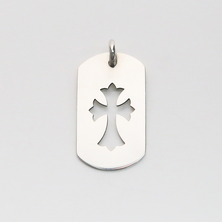 한스룸 크롬하츠 컷아웃크로스 도그택 라지(Hansroom Chrome Hearts CutOut Cross Dogtag LRG) - 2