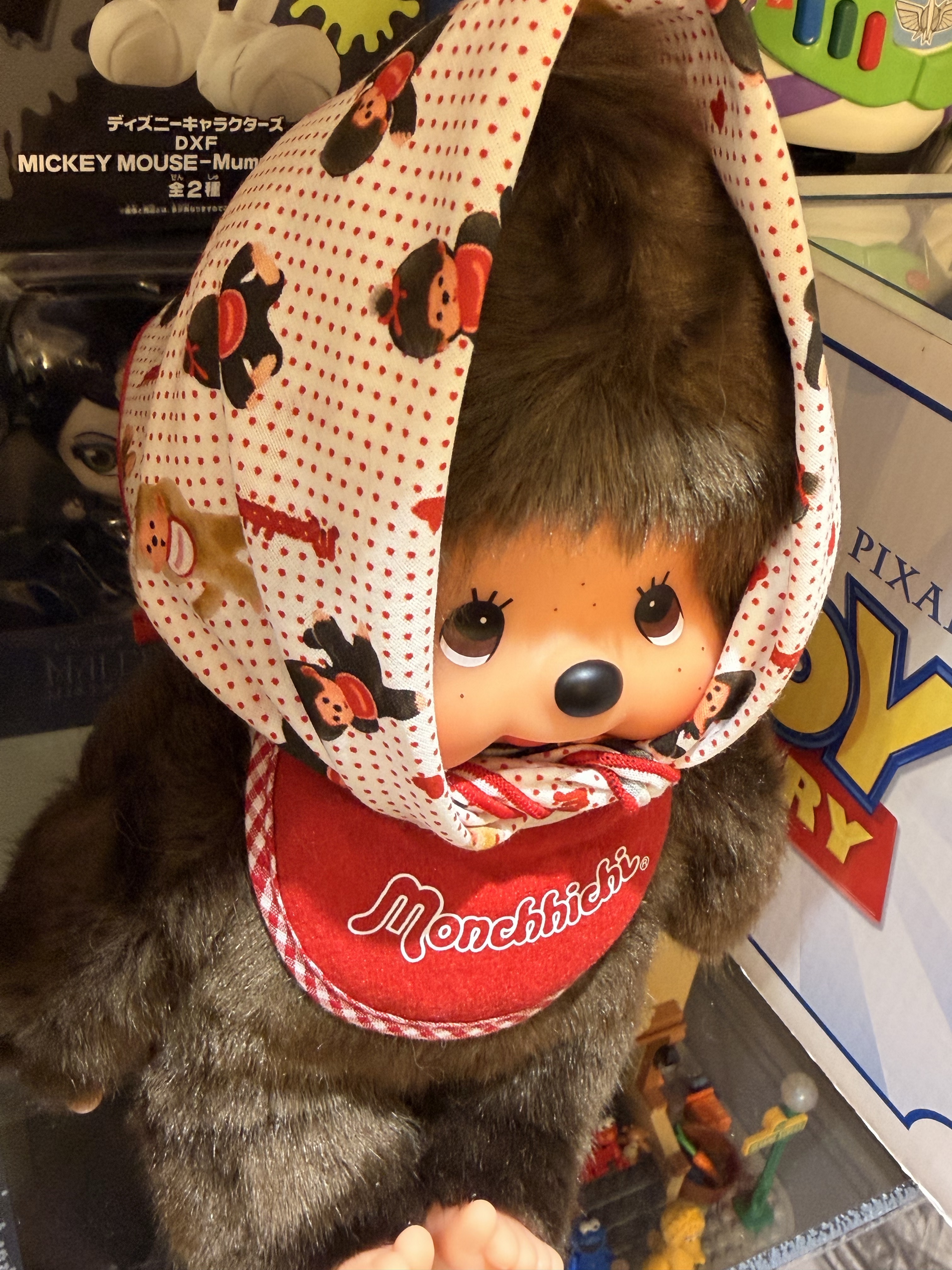 Monchhichi Premium Standard Monchhichi S Brown Girl Twin Tail, Monchhichi Premium Standard S Brown Girl 착용 스타일 - 2