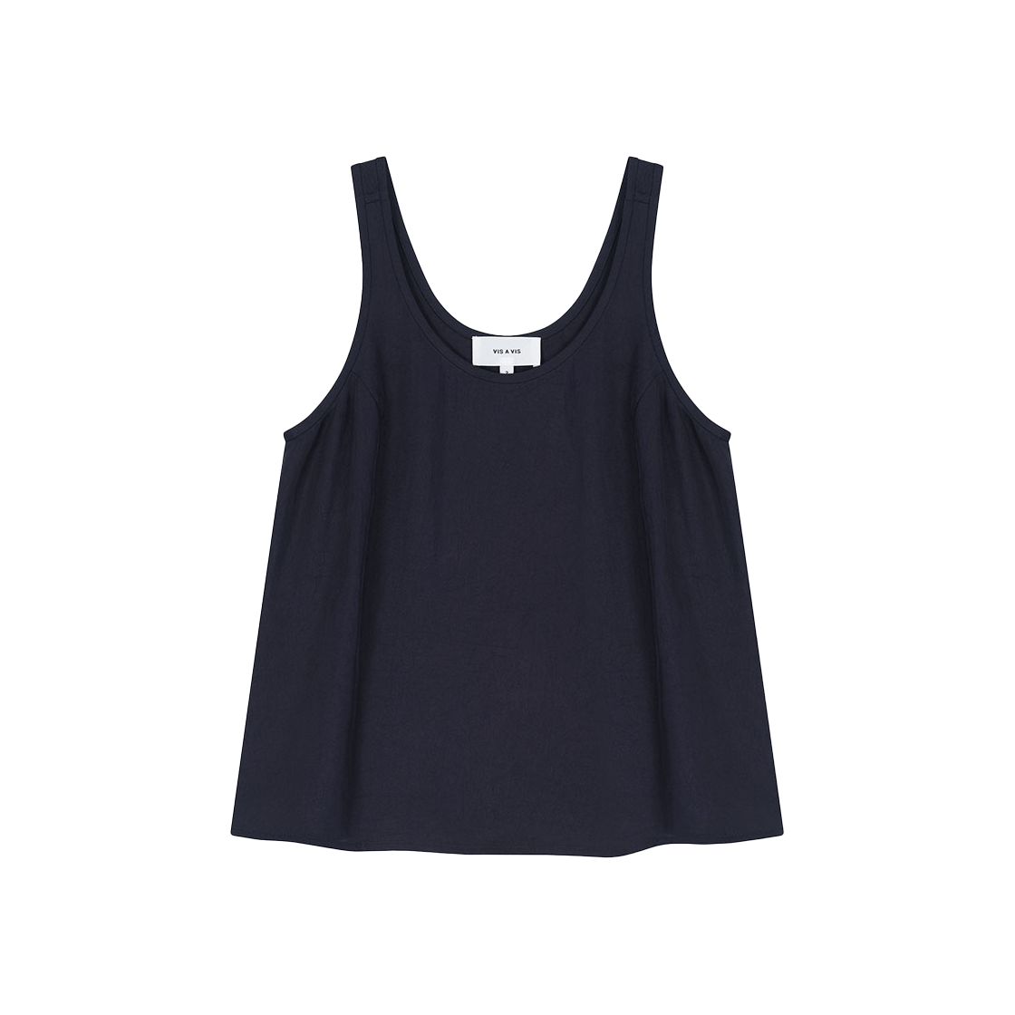 비자비 트윌 드레시 이지 탱크 탑 네이비(VIS A VIS Twill Dressy Easy Tank Top Navy)
