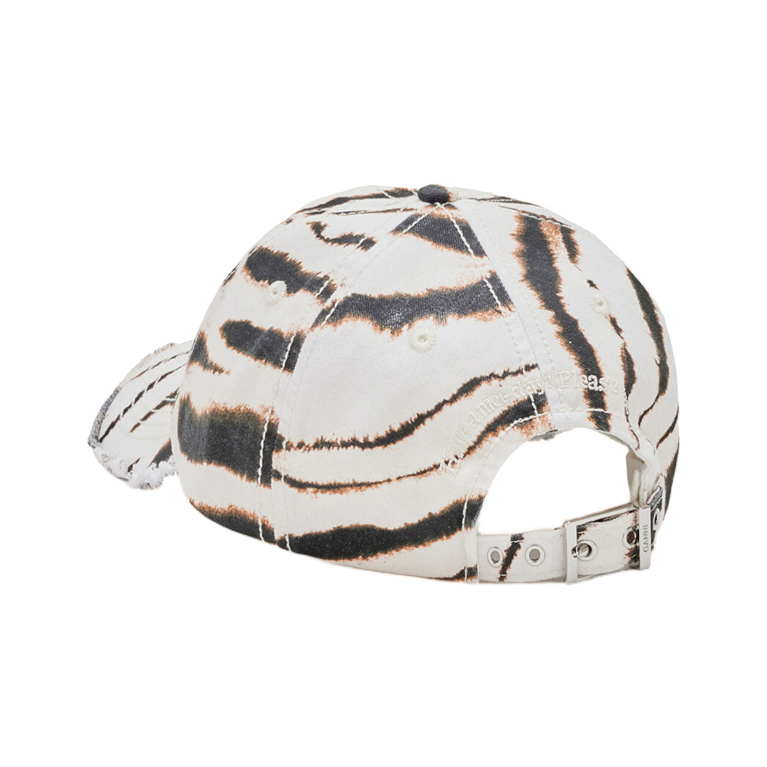 가니 캡 워시드 코튼 에그렛(Ganni Cap in Washed Cotton Egret) - 2