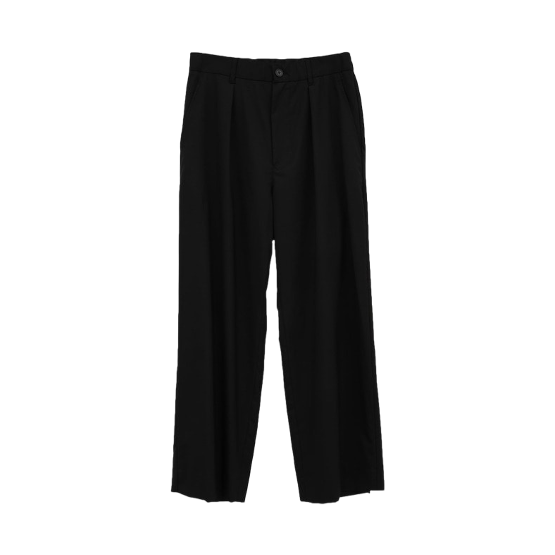 컨버스 도쿄 컴뱃 울 와이드 테이퍼드 셋업 슬랙스 블랙(Converse Tokyo Combat Wool Wide Taper Setup Slacks Black)