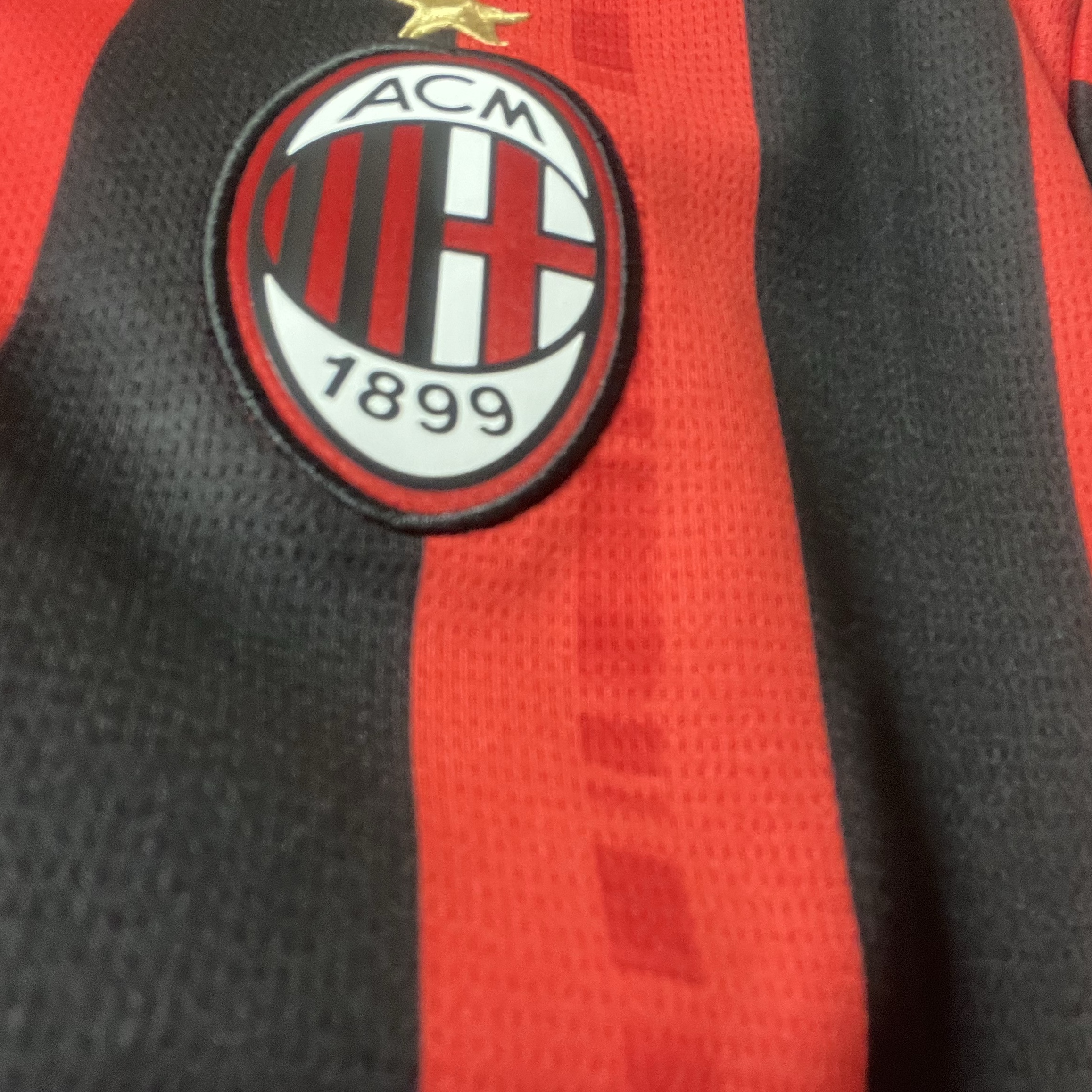 Puma x ACM Home Replica LS Jersey Red Black (Non Marking Ver.) 착용 스타일
