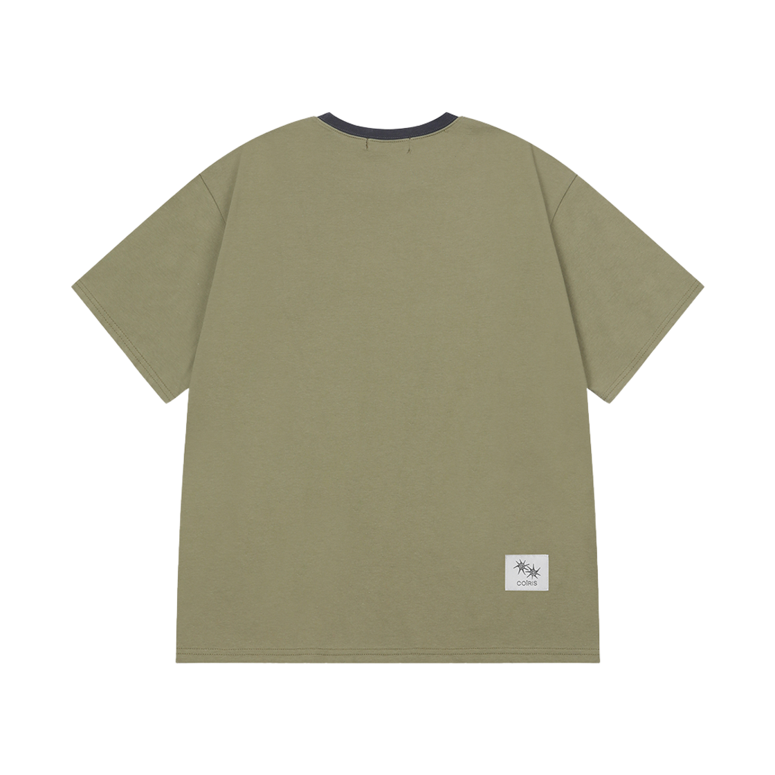 코이리스 솔루나 배색 반팔 티 남녀공용 카키(Coiris Soluna Half T Unisex Khaki) - 4