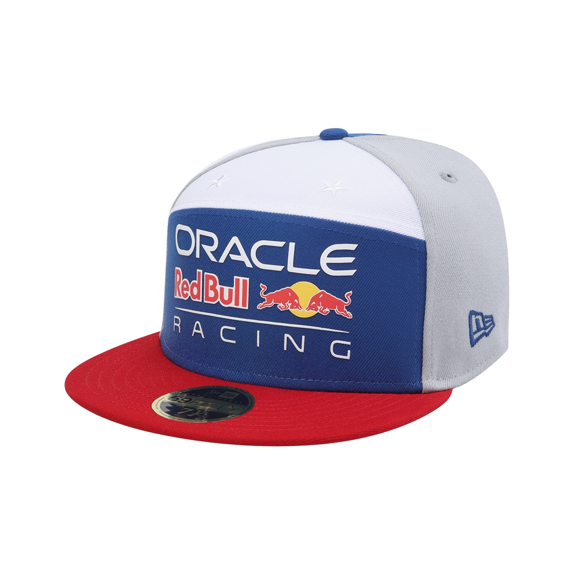 뉴에라 x 오라클 레드불 레이싱 스플릿 패널 베이직 피티드캡 베이직 멀티 블루(New Era x Oracle Red Bull Racing Split Panel Basic Fitted Cap Basic Multi Blue)