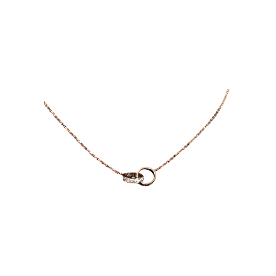 ITWKA6DBVLFO Cartier Love Pendant Necklace in 18K Rose Gold 0.22 Carat Diamonds