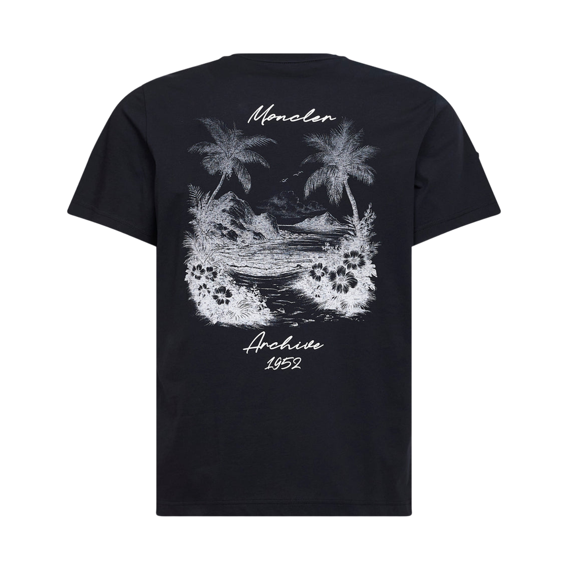 몽클레르 비치 프린트 티셔츠 블루 - 26SS(Moncler Beach Print T-Shirt Blue - 26SS) - 2