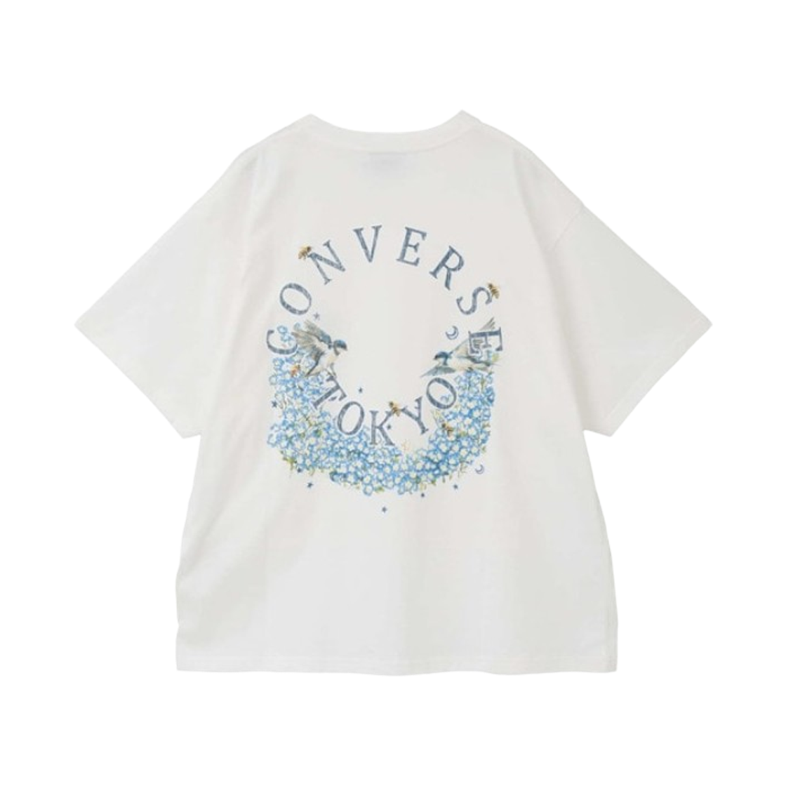 A2861UTS561 Converse Tokyo Circle Flower Logo T-Shirt White