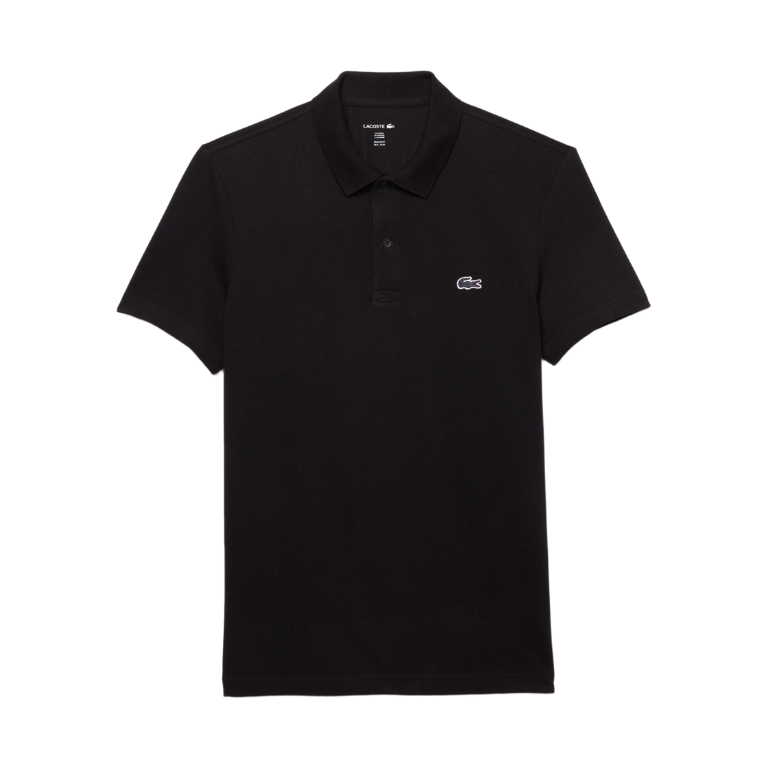 라코스테 베이직 오토만 숏슬리브 폴로 셔츠 블랙(Lacoste Basic Ottoman Short Sleeve Polo Shirt Black)