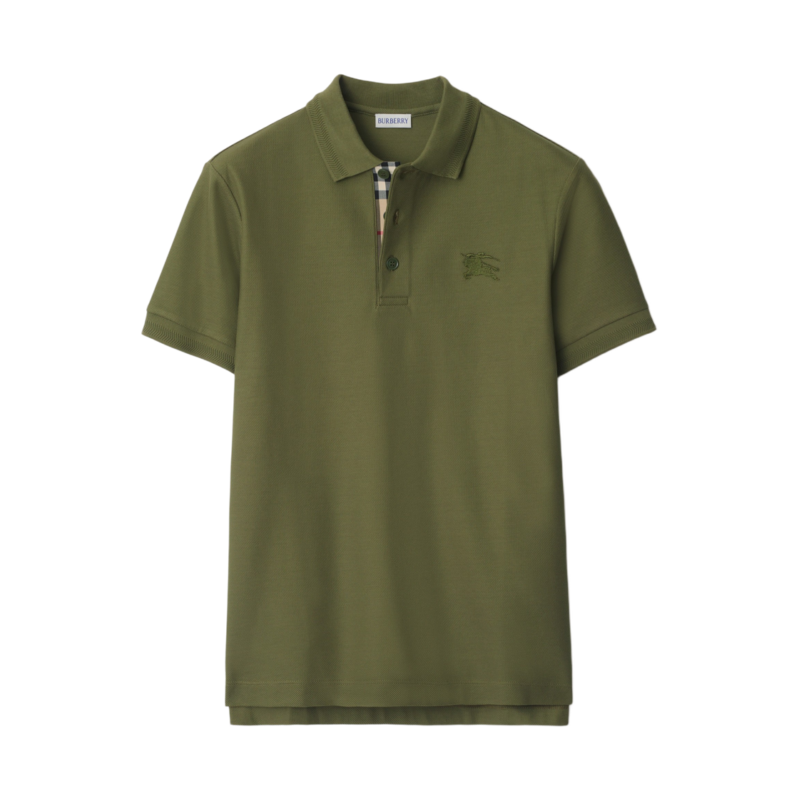 8126932 Burberry Cotton Polo Shirt Olive Green