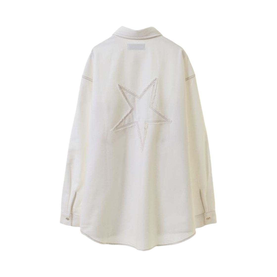 컨버스 도쿄 스타 패치 오버사이즈 데님 셔츠 화이트(Converse Tokyo Star Patch Oversized Denim Shirt White) - 2