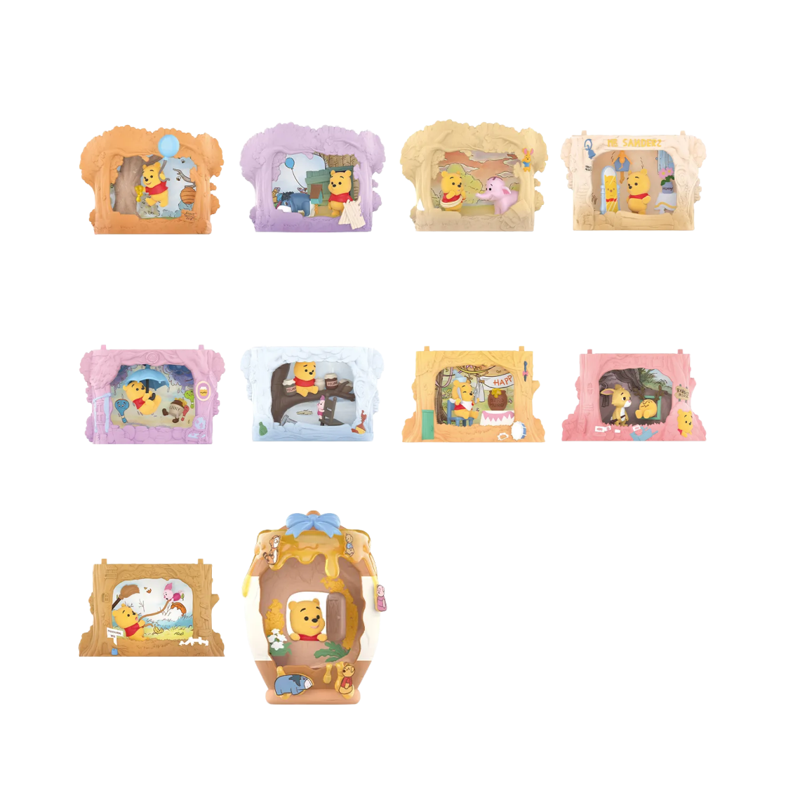 팝마트 위니 더 푸 트리하우스 극장 시리즈 피규어 미개봉 랜덤박스 (9개입)(Pop Mart Winnie the Pooh Treehouse Theatre Series Figures Sealed Case (9 Blind Boxes)) - 2