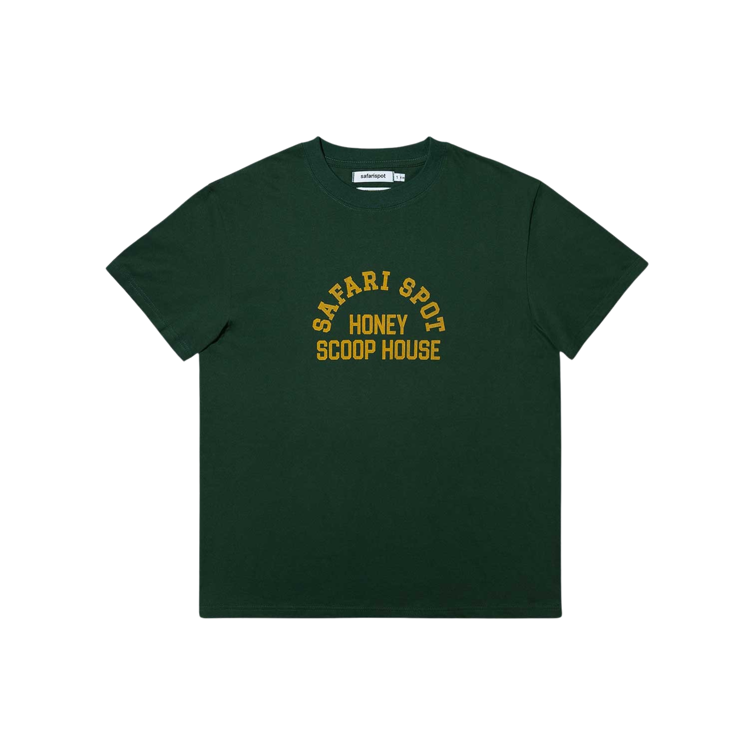사파리스팟 x 허니스쿱하우스 콜리지 티셔츠 그린(Safarispot x Honey Scoop House College T-Shirts Green)