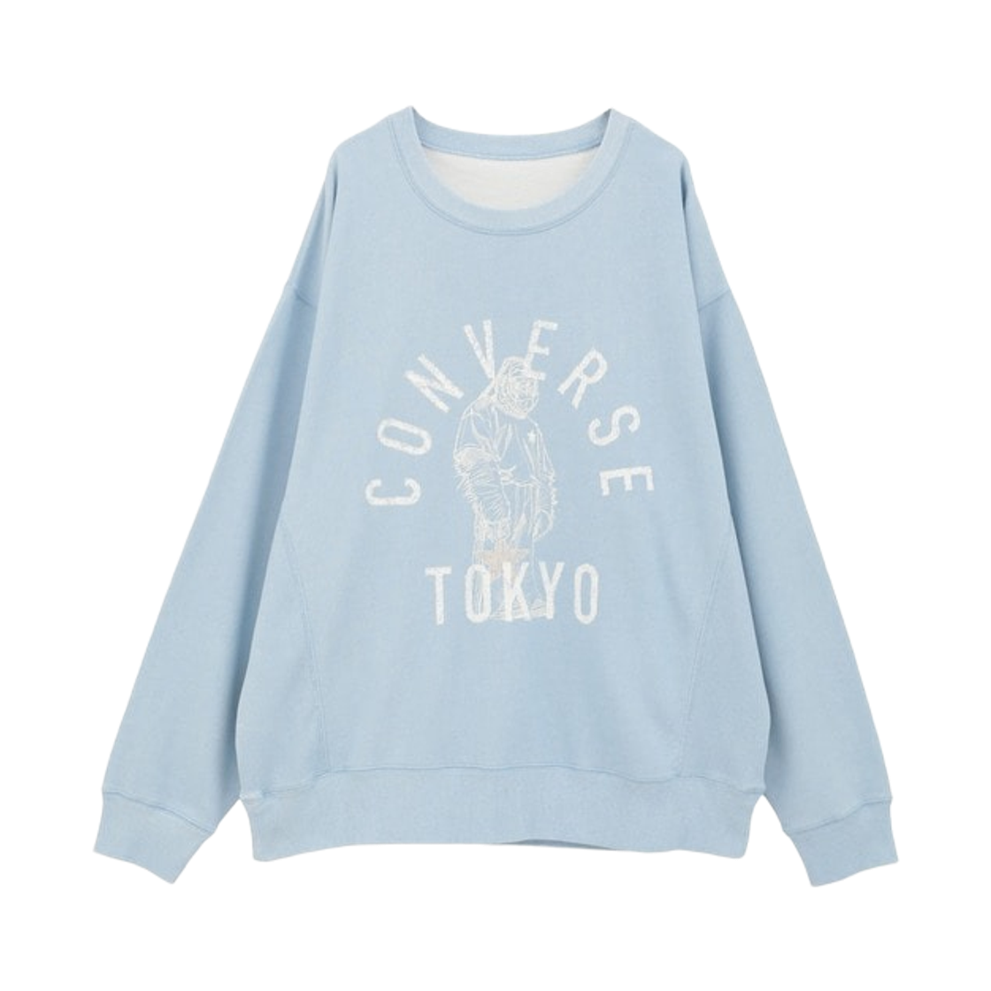 A2861UTS158 Converse Tokyo Gorilla Logo Print Sweat Saxophone Blue