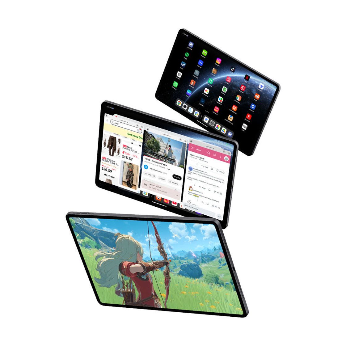 올도큐브 iPlay70 Ultra Pad 2.8K 태블릿 PC 12+256GB 스냅드래곤 7+Gen3(ALLDOCUBE iPlay 70 Ultra Pad Snapdragon 7+ Gen 3 Tablet 12GB+256GB) - 2