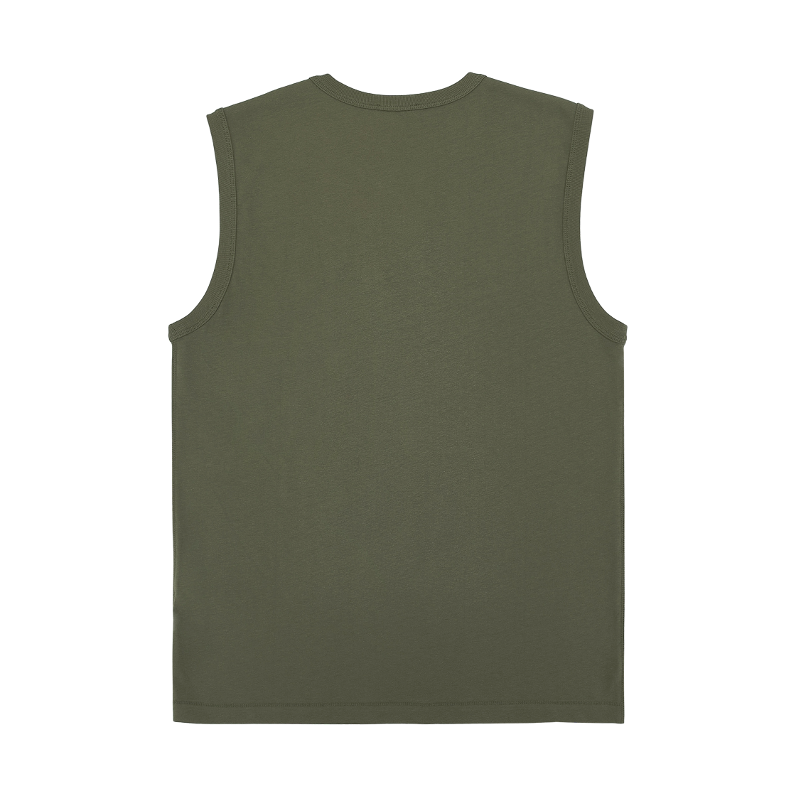 디젤 메탈릭 오발 D 코튼 탑 슬리브리스 밀리터리 그린(Diesel Sleeveless Cotton Top with Metallic Oval D Military Green) - 2