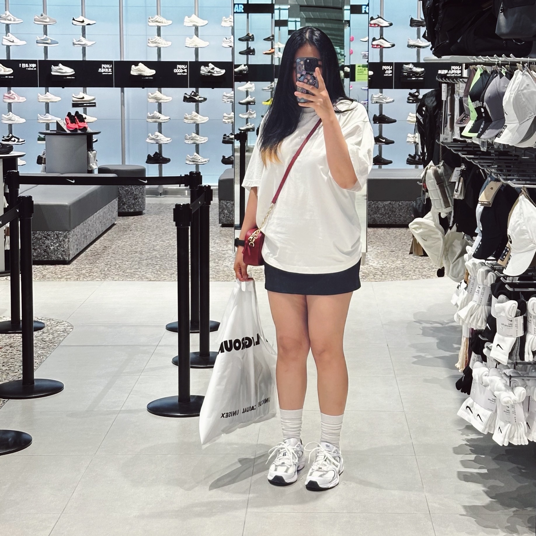 New Balance 530 White 착용 스타일