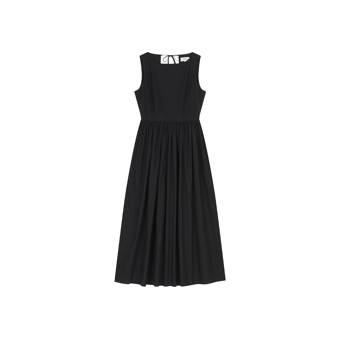 비자비 코튼 타이 백 드레스 블랙(VIS A VIS Cotton Tie Back Dress Black)